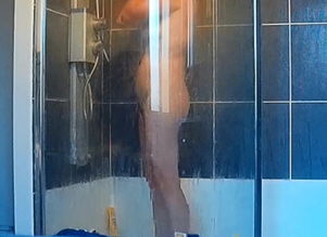 Spying on my Wifey in the Douche Voyeur