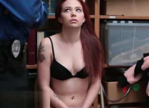 Red-haired honey enjoys getting humped